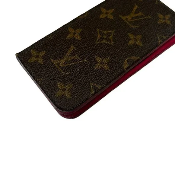 Authentic Louis Vuitton Cell Phone Case Brown Monogram Used LV​​ - Picture 6 of 10
